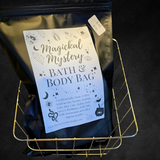 Mystery bath and body bag outside packaging.