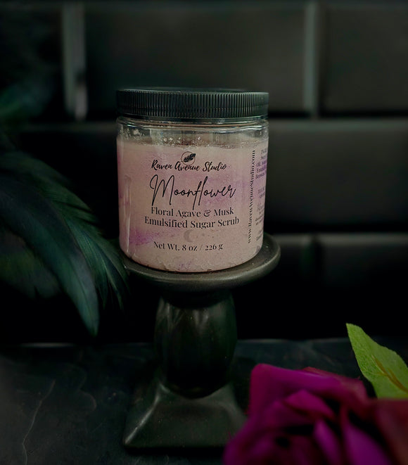 Moonflower Sugar Scrub - Floral Agave & Musk